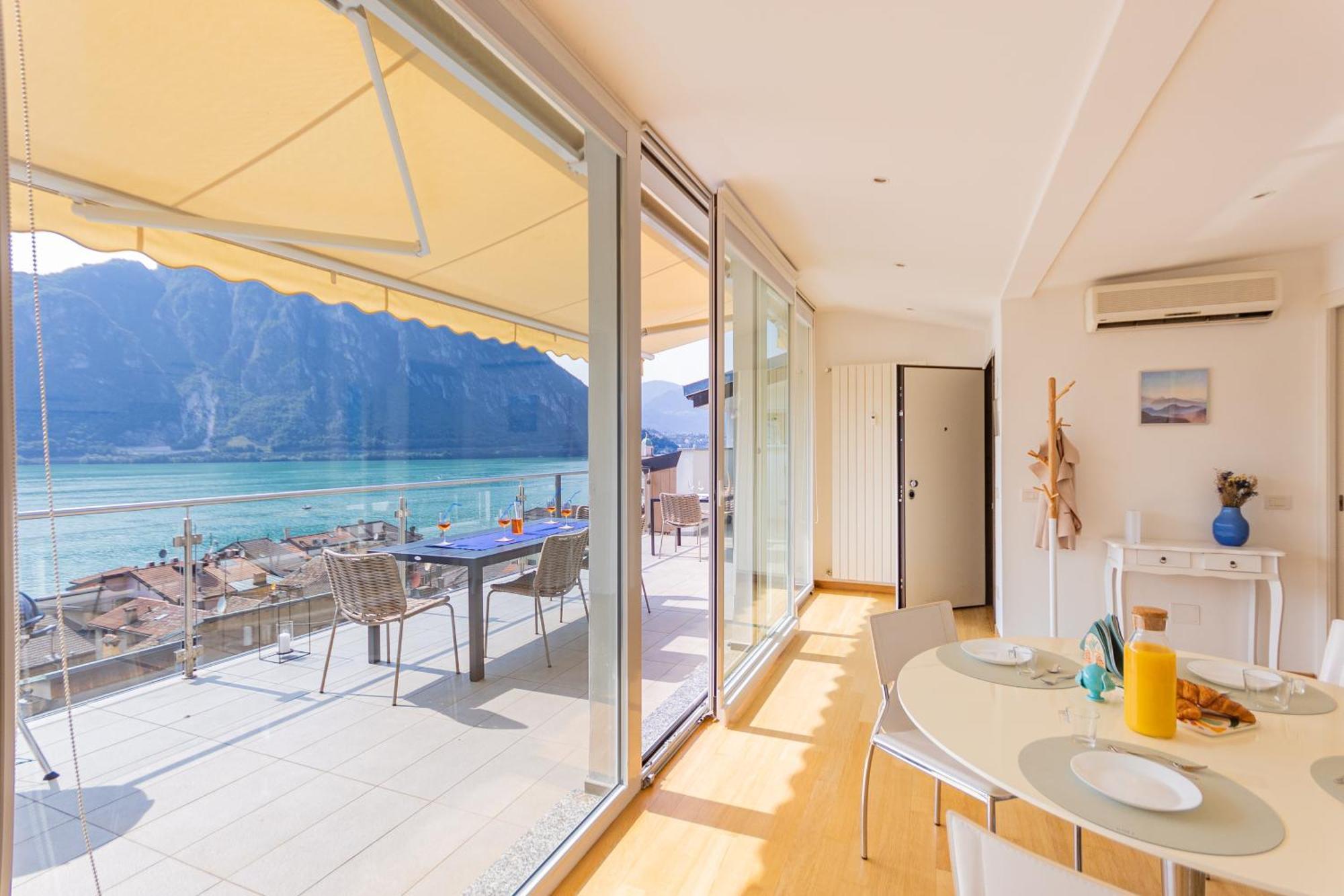 Апартаменты Casa Madlen - Bright Attic With Marvelous View Кампионе-д'Италия Экстерьер фото