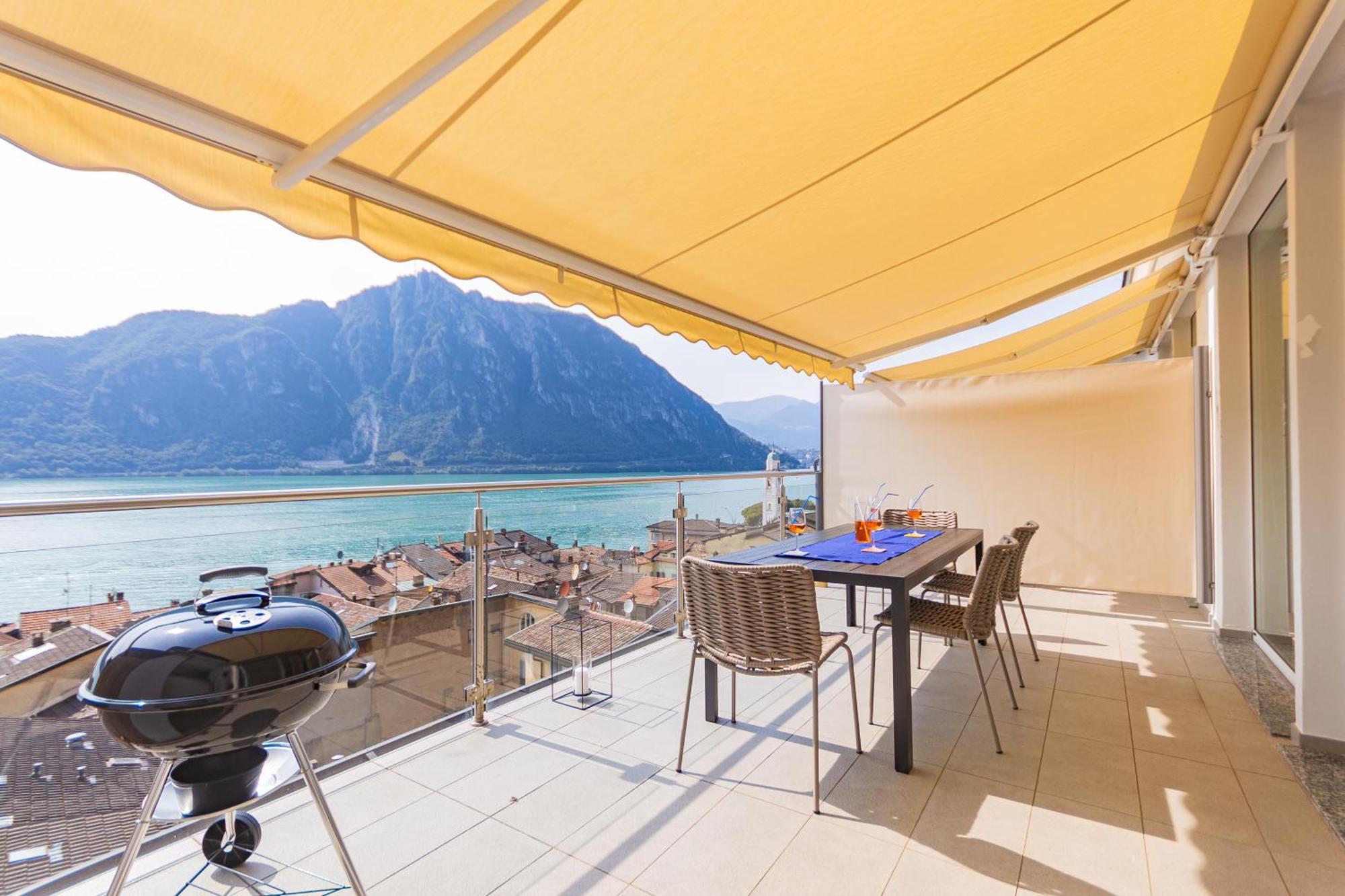 Апартаменты Casa Madlen - Bright Attic With Marvelous View Кампионе-д'Италия Экстерьер фото